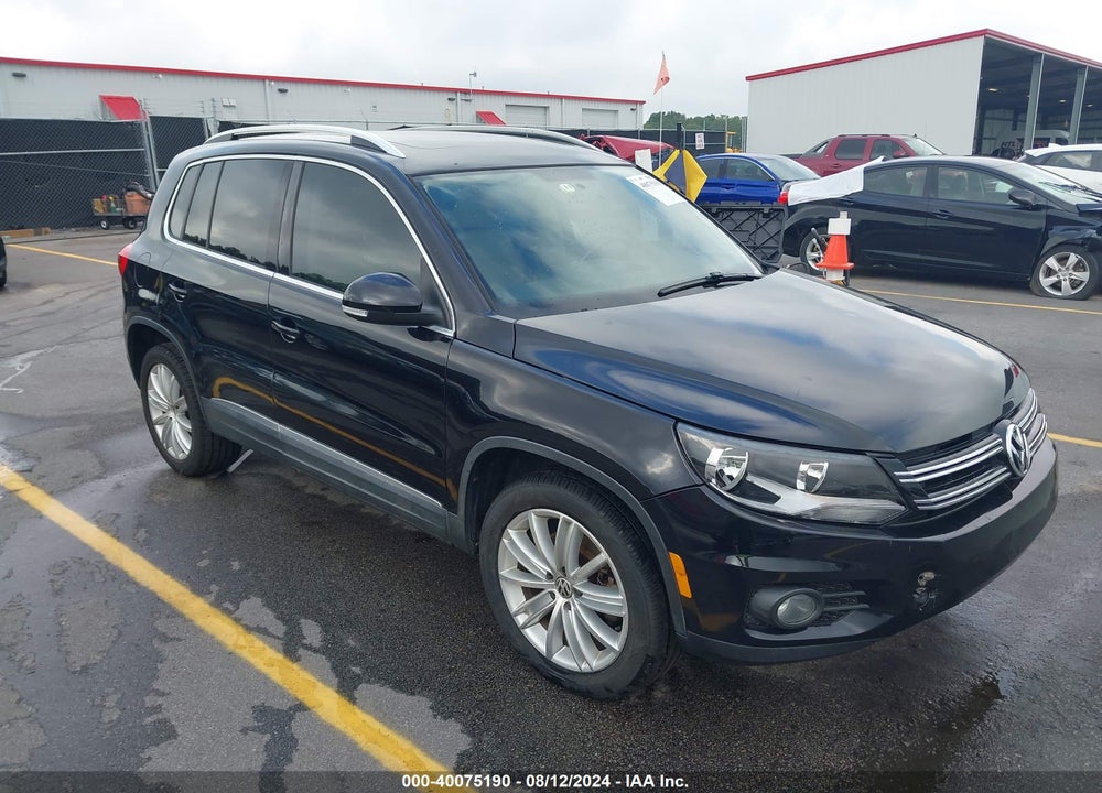 2012 VOLKSWAGEN TIGUAN SE VIN: WVGAV7AX8CW551882