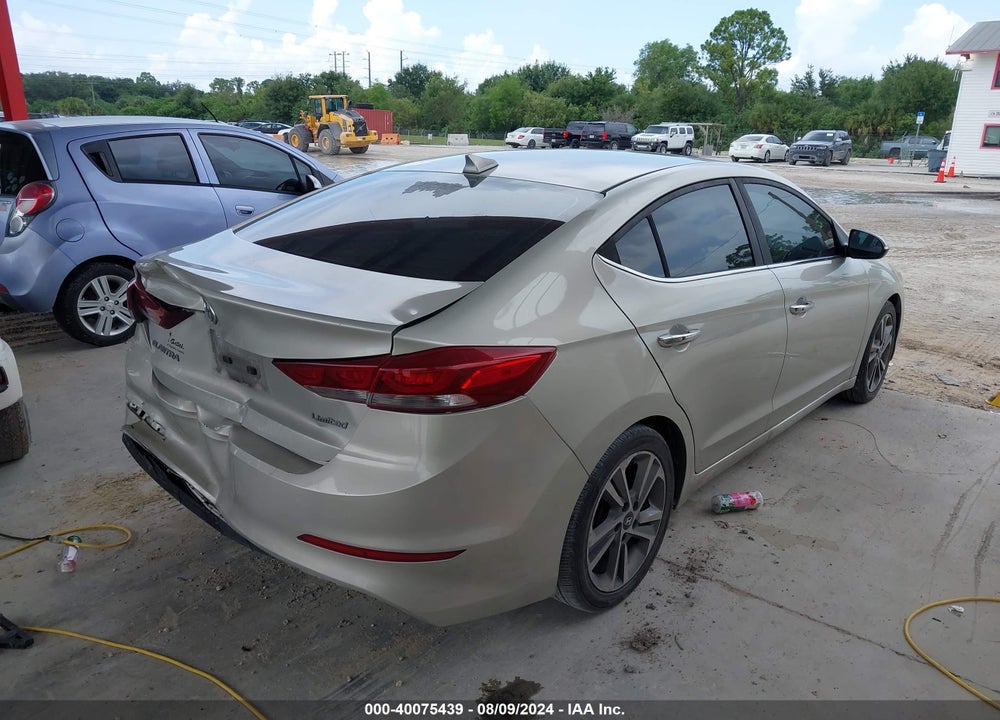 2017 HYUNDAI ELANTRA LIMITED VIN: 5NPD84LF3HH069801