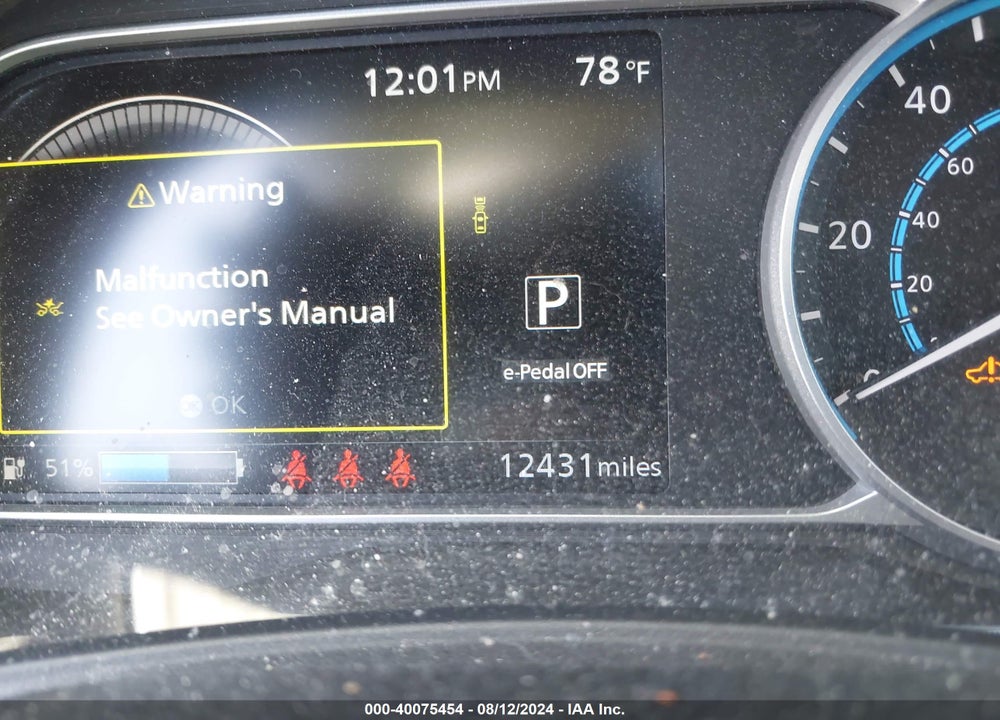2023 NISSAN LEAF S 40 KWH VIN: 1N4AZ1BV8PC560047