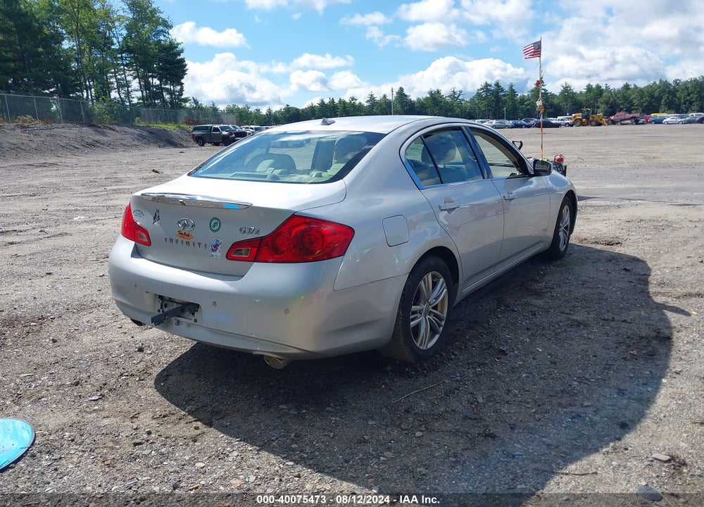 2012 INFINITI G37X VIN: JN1CV6AR4CM978757