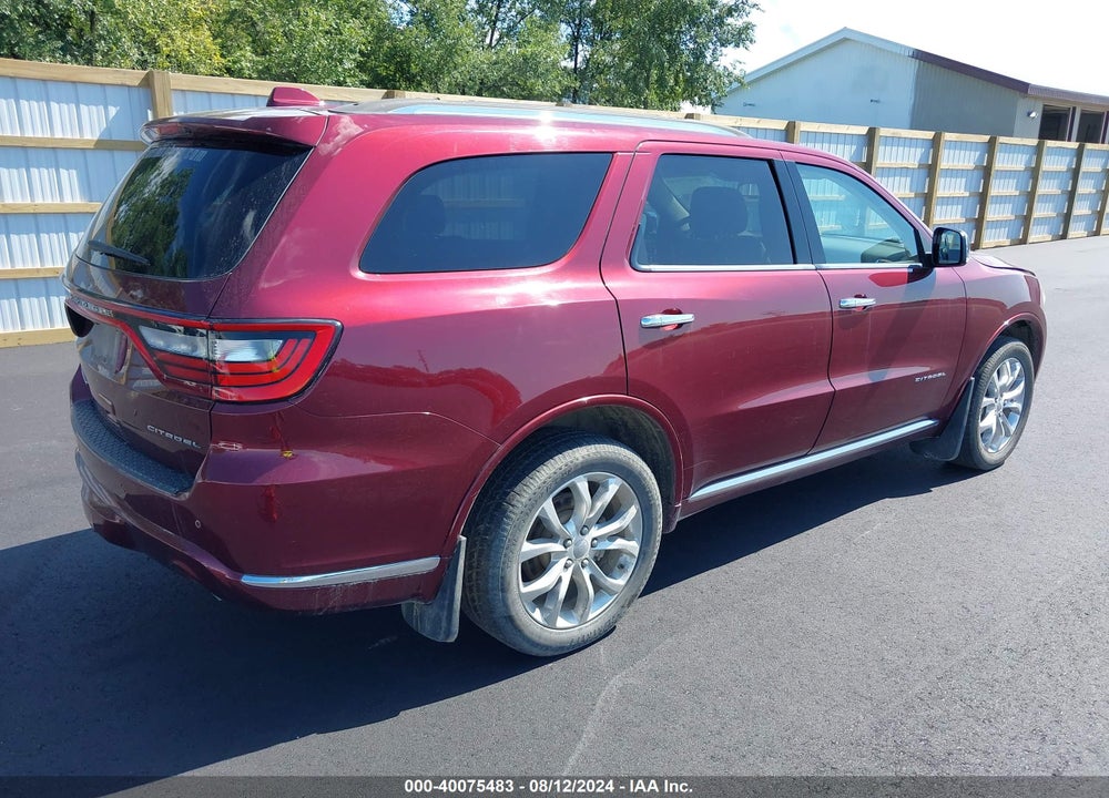 2016 DODGE DURANGO CITADEL VIN: 1C4RDJEG4GC308966