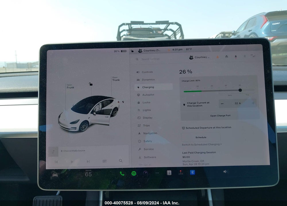 2020 TESLA MODEL 3 STANDARD RANGE PLUS REAR-WHEEL DRIVE/STANDARD RANGE REAR-WHEEL DRIVE VIN: 5YJ3E1EA0LF744015