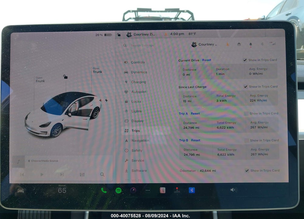 2020 TESLA MODEL 3 STANDARD RANGE PLUS REAR-WHEEL DRIVE/STANDARD RANGE REAR-WHEEL DRIVE VIN: 5YJ3E1EA0LF744015