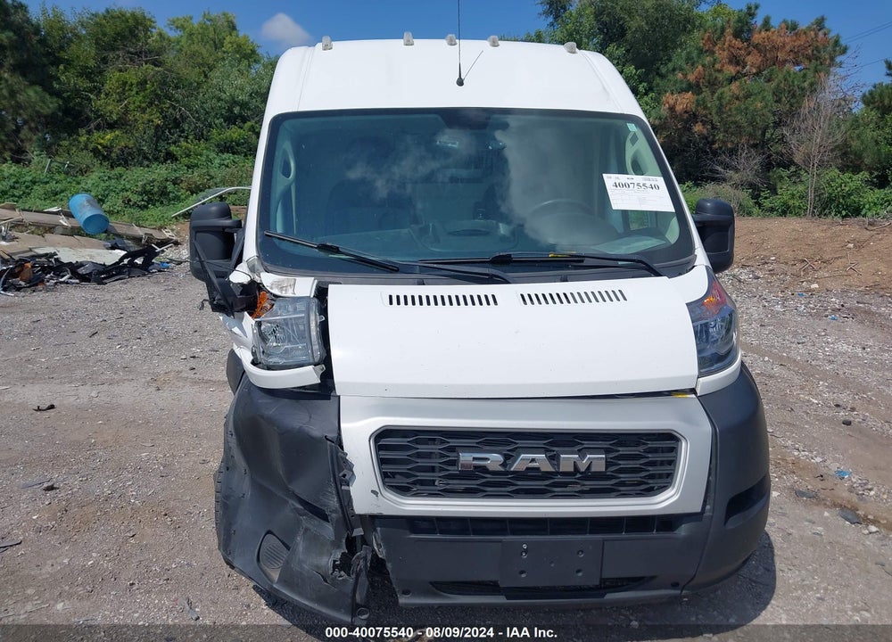 2019 RAM PROMASTER 2500 HIGH ROOF 159 WB VIN: 3C6TRVDG0KE502239