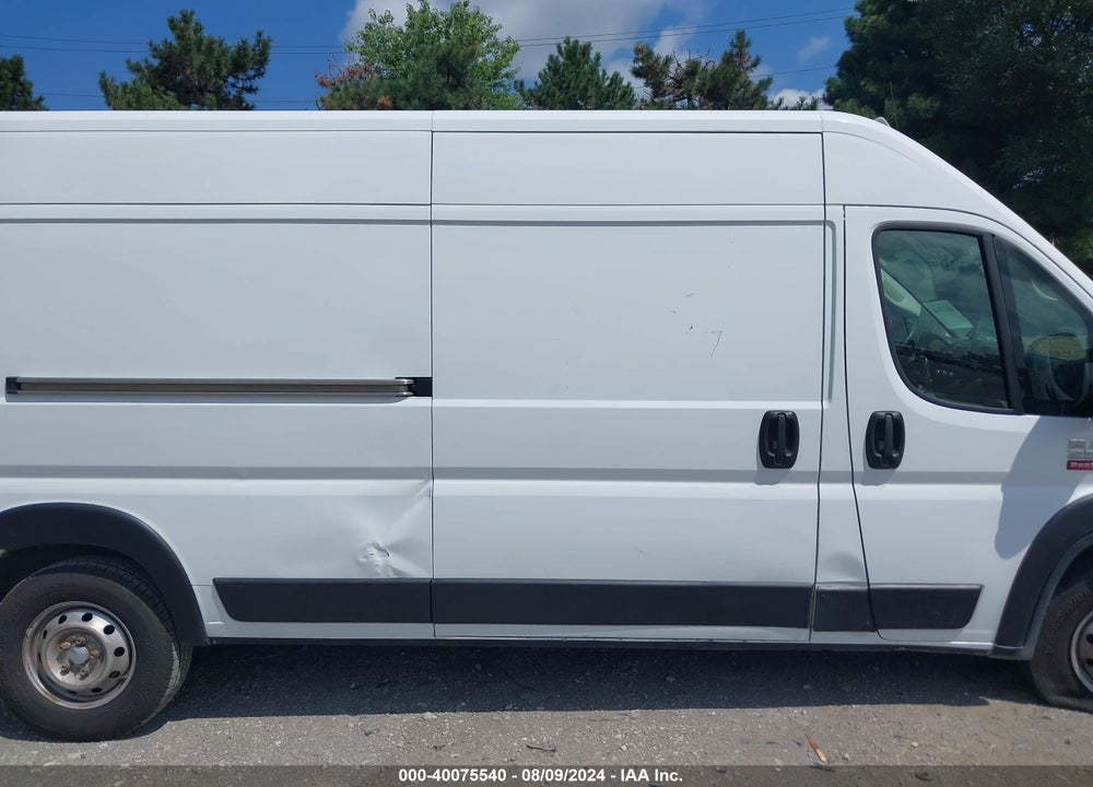 2019 RAM PROMASTER 2500 HIGH ROOF 159 WB VIN: 3C6TRVDG0KE502239