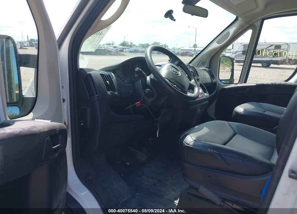2019 RAM PROMASTER 2500 HIGH ROOF 159 WB VIN: 3C6TRVDG0KE502239