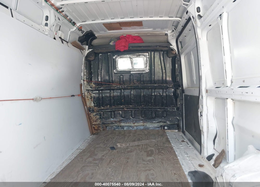 2019 RAM PROMASTER 2500 HIGH ROOF 159 WB VIN: 3C6TRVDG0KE502239