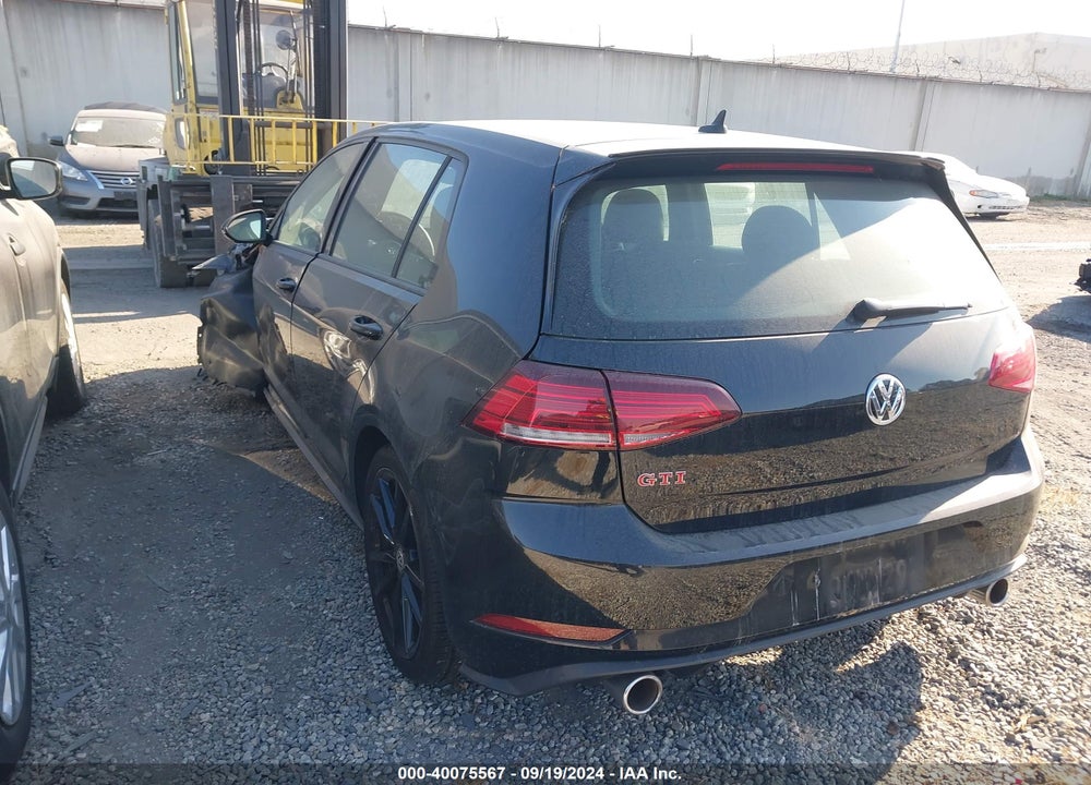 2019 VOLKSWAGEN GOLF GTI 2.0T AUTOBAHN/2.0T RABBIT EDITION/2.0T S/2.0T SE VIN: 3VW6T7AU7KM020142
