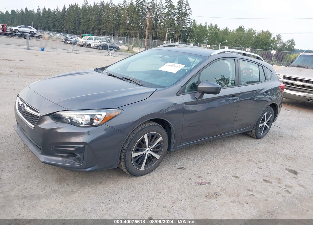 2019 SUBARU IMPREZA 2.0I PREMIUM VIN: 4S3GTAC69K3750249