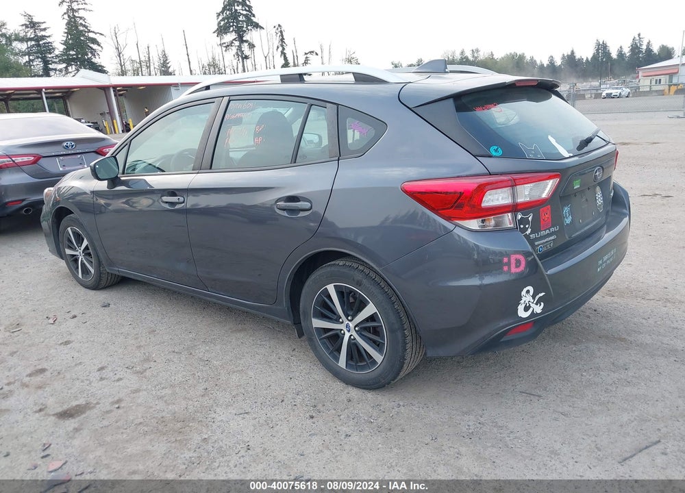 2019 SUBARU IMPREZA 2.0I PREMIUM VIN: 4S3GTAC69K3750249