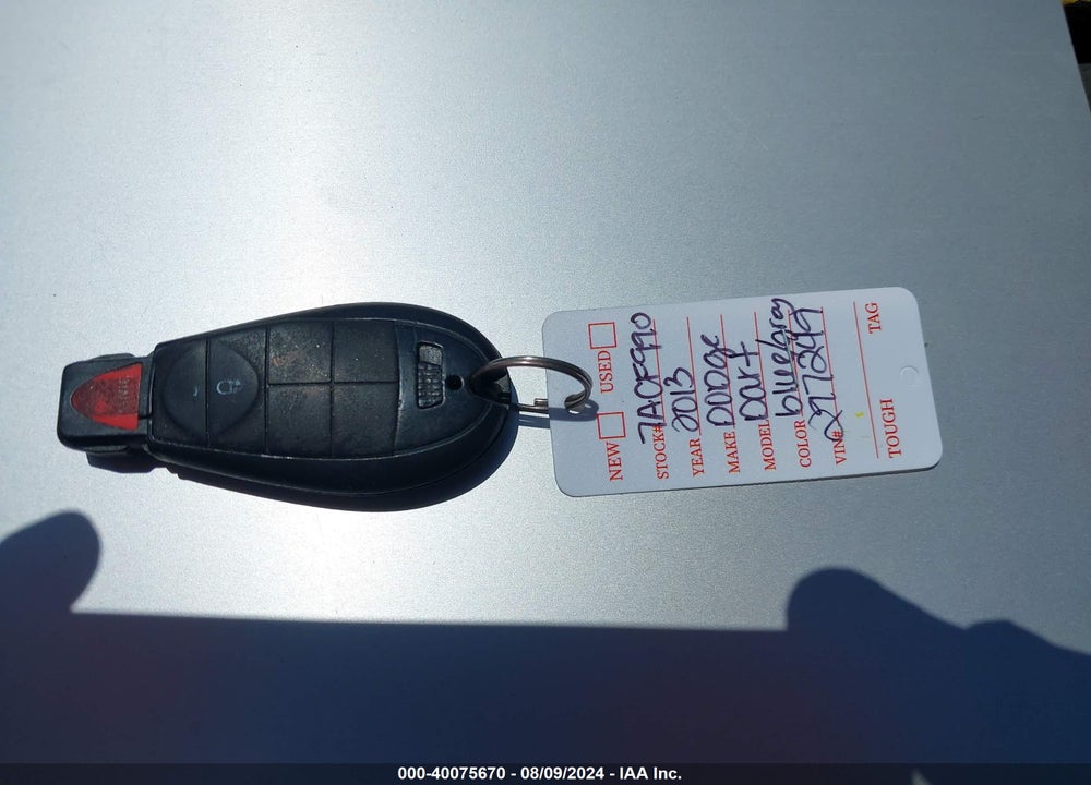 2013 DODGE DART VIN: 1C3CDFBA0DD297249