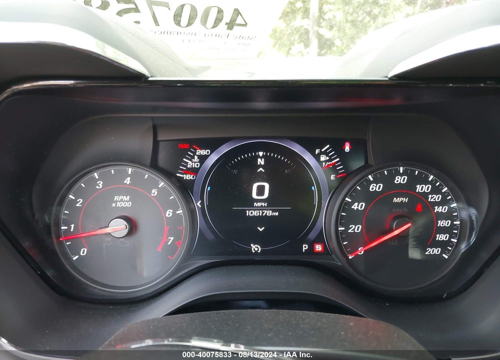 2019 CHEVROLET CAMARO 2SS VIN: 1G1FH1R78K0133013
