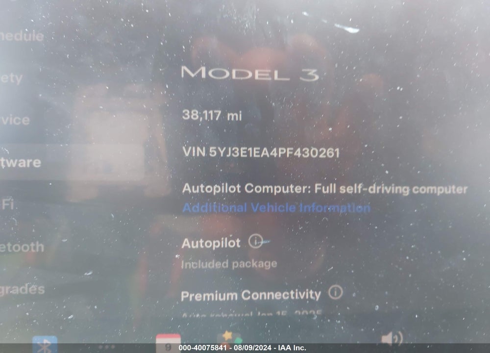 2023 TESLA MODEL 3 REAR-WHEEL DRIVE VIN: 5YJ3E1EA4PF430261