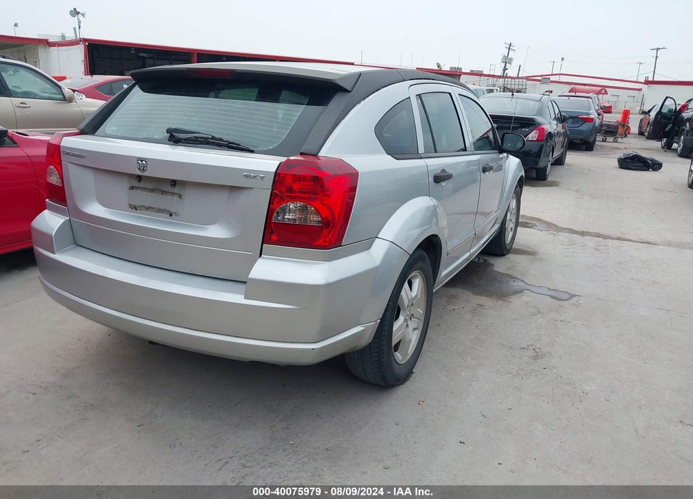 2007 DODGE CALIBER SXT VIN: 1B3HB48B37D216570