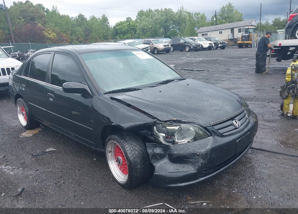 2002 HONDA CIVIC LX VIN: 1HGES16592L045305