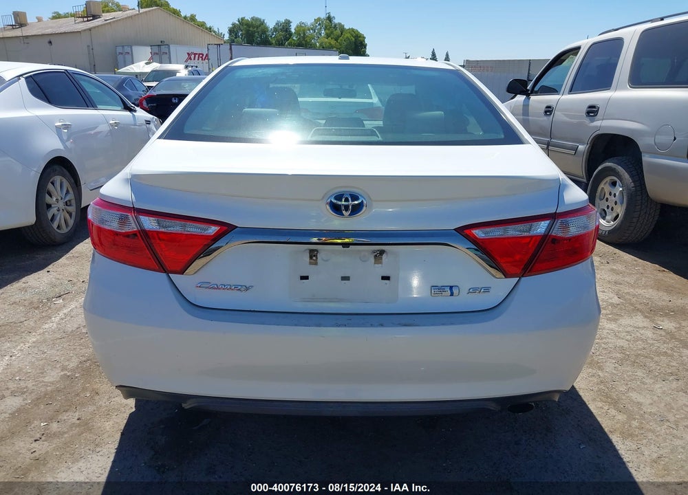 2016 TOYOTA CAMRY HYBRID SE VIN: 4T1BD1FK8GU180838
