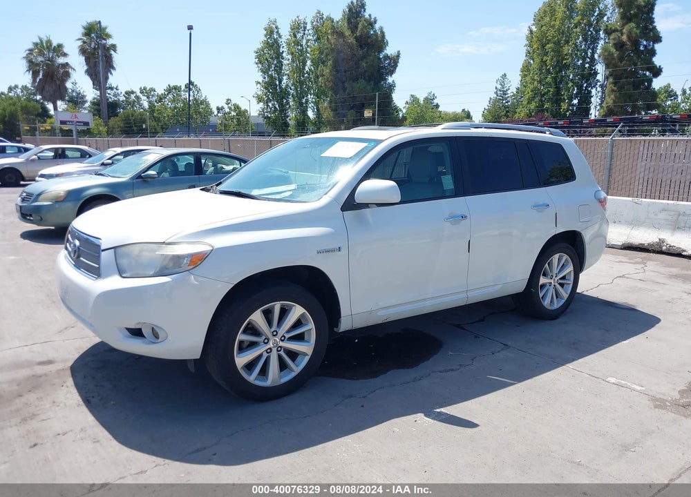 2009 TOYOTA HIGHLANDER HYBRID LIMITED VIN: JTEEW44A192033813
