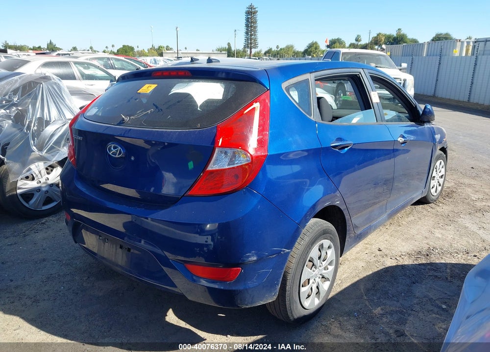 2015 HYUNDAI ACCENT GS VIN: KMHCT5AE7FU228358