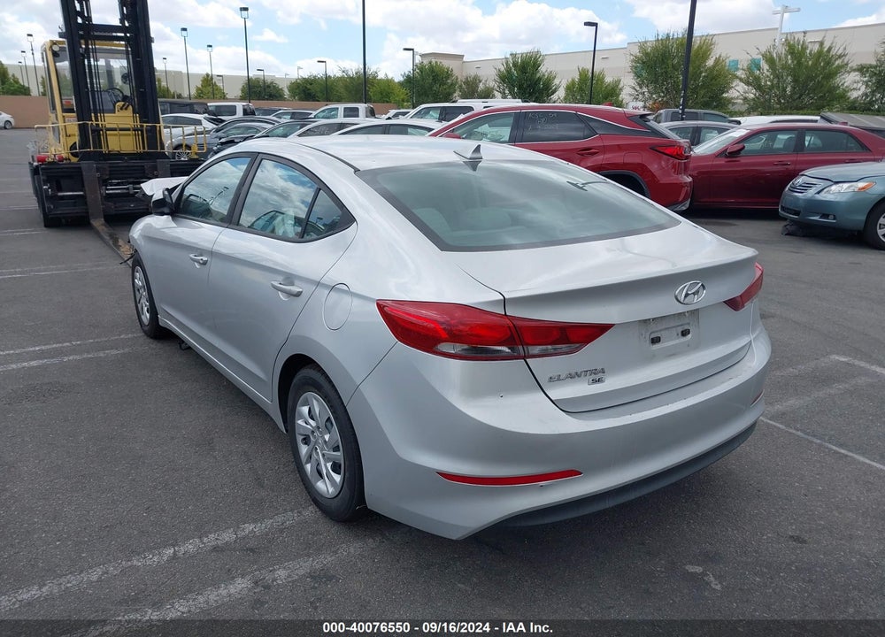 2017 HYUNDAI ELANTRA SE VIN: 5NPD74LF3HH180156