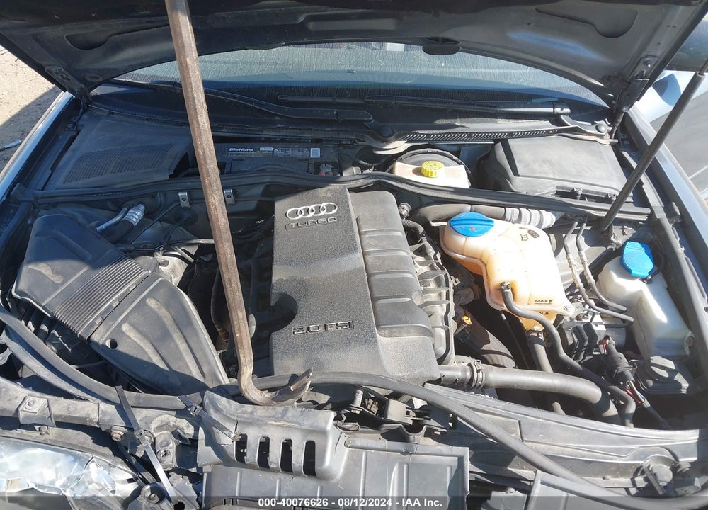 2008 AUDI A4 2.0T VIN: WAUDF78E58A027626