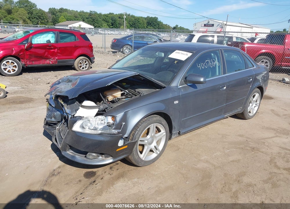 2008 AUDI A4 2.0T VIN: WAUDF78E58A027626