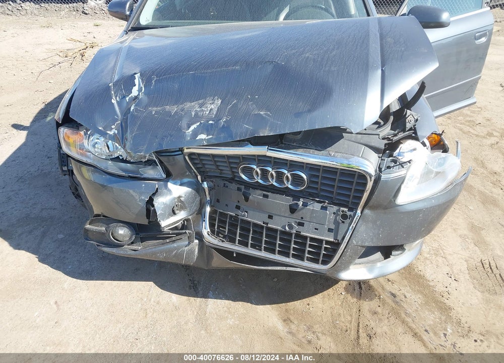 2008 AUDI A4 2.0T VIN: WAUDF78E58A027626