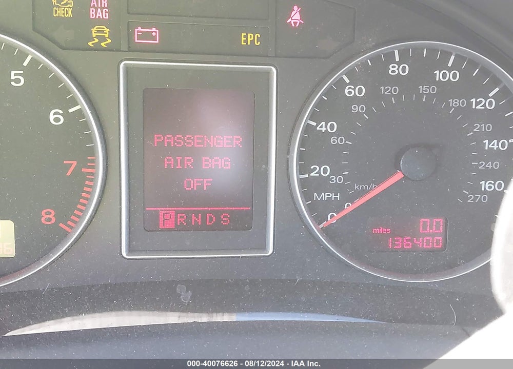 2008 AUDI A4 2.0T VIN: WAUDF78E58A027626