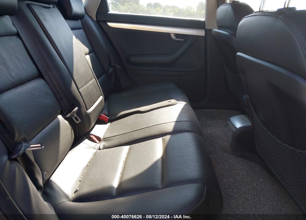 2008 AUDI A4 2.0T VIN: WAUDF78E58A027626