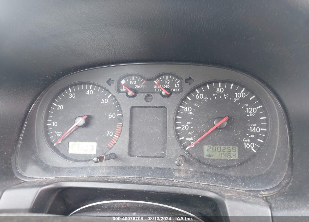2001 VOLKSWAGEN GTI VIN: 9BWDD61J114056125
