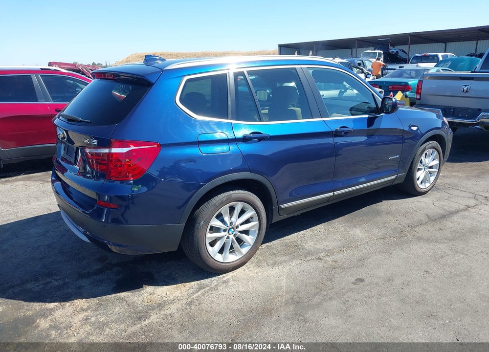 2013 BMW X3 XDRIVE28I VIN: 5UXWX9C59D0A26654