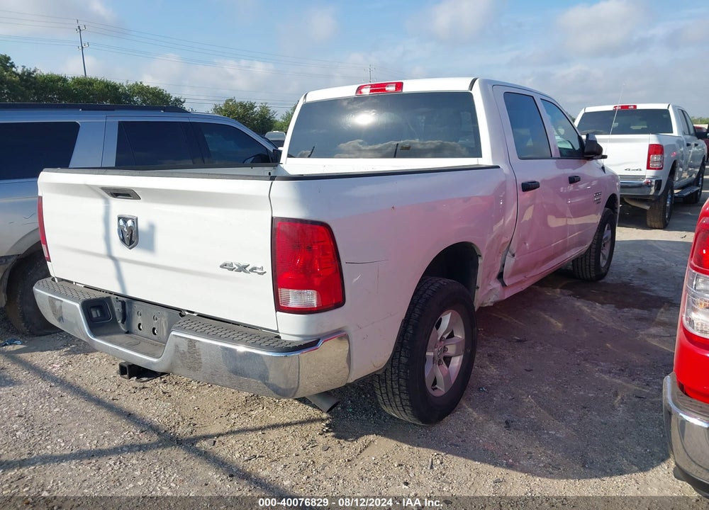 2022 RAM 1500 CLASSIC TRADESMAN 4X4 5'7 BOX VIN: 3C6RR7KGXNG206503