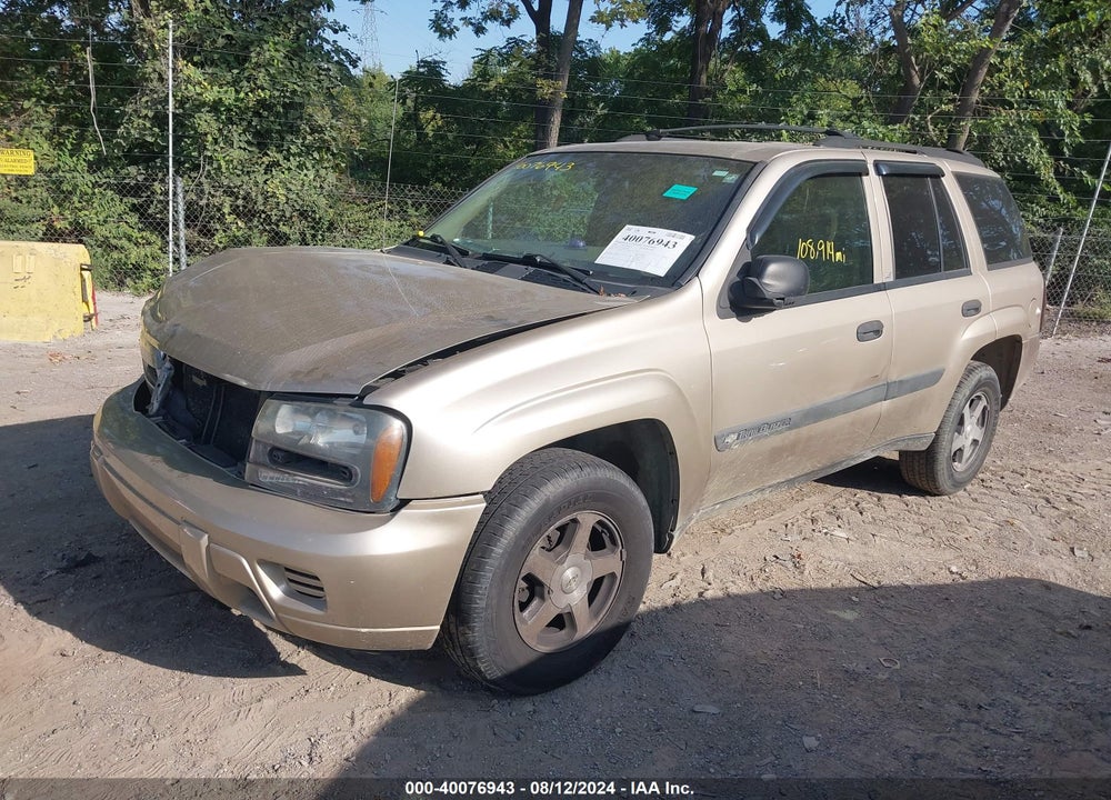 2004 CHEVROLET TRAILBLAZER LS VIN: 1GNDT13SX42324845