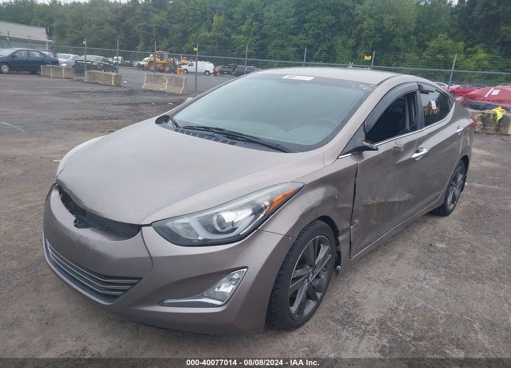 2014 HYUNDAI ELANTRA LIMITED VIN: 5NPDH4AE0EH541166
