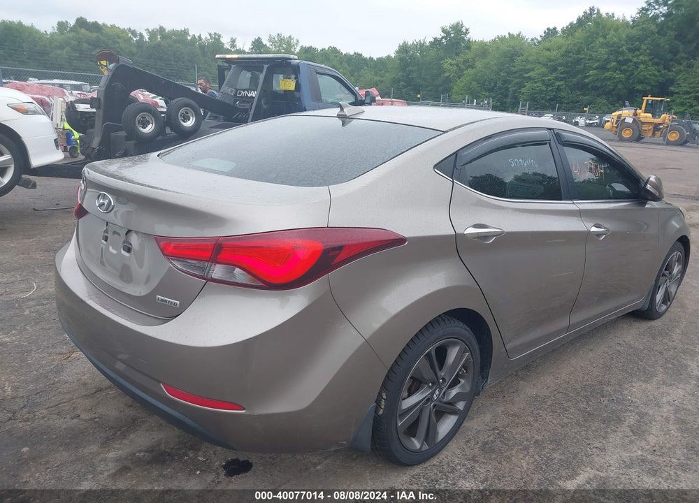 2014 HYUNDAI ELANTRA LIMITED VIN: 5NPDH4AE0EH541166