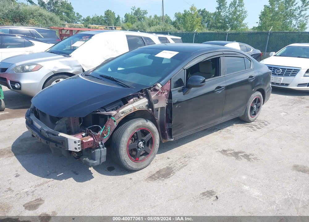 2013 HONDA CIVIC LX VIN: 19XFB2F5XDE076373