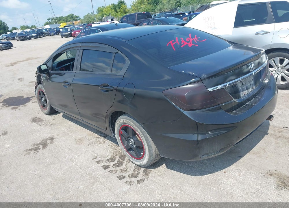 2013 HONDA CIVIC LX VIN: 19XFB2F5XDE076373