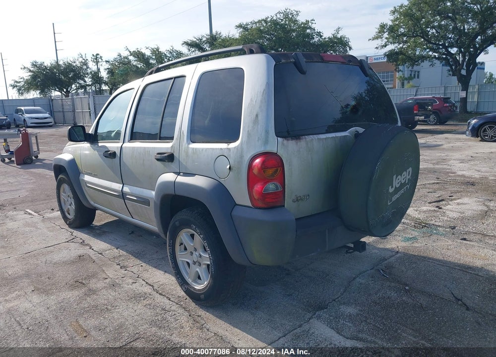 2003 JEEP LIBERTY SPORT VIN: 1J4GK48K03W735398