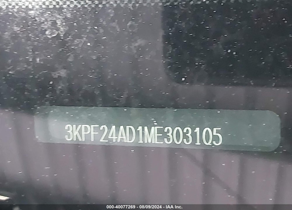 2021 KIA FORTE FE VIN: 3KPF24AD1ME303105