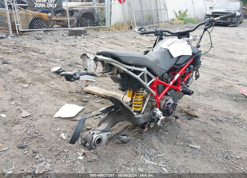 2008 DUCATI HYPERMOTARD 1100/S VIN: ZDM1YACP38B003586