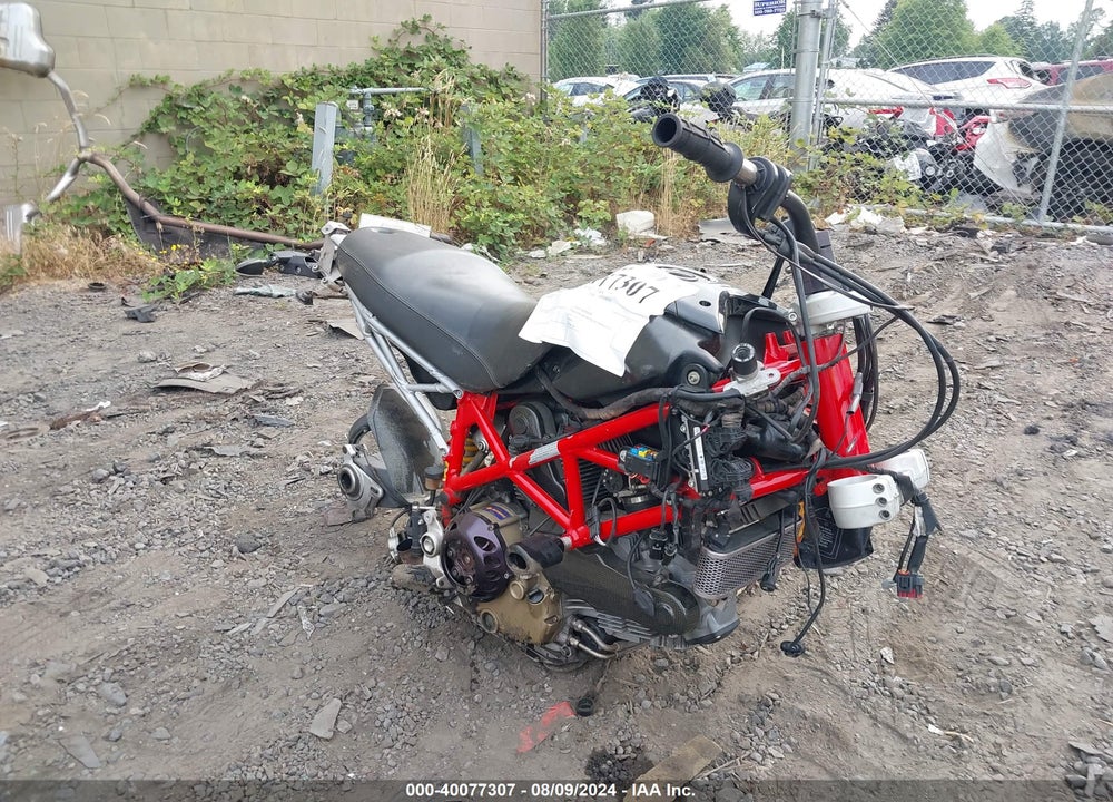 2008 DUCATI HYPERMOTARD 1100/S VIN: ZDM1YACP38B003586