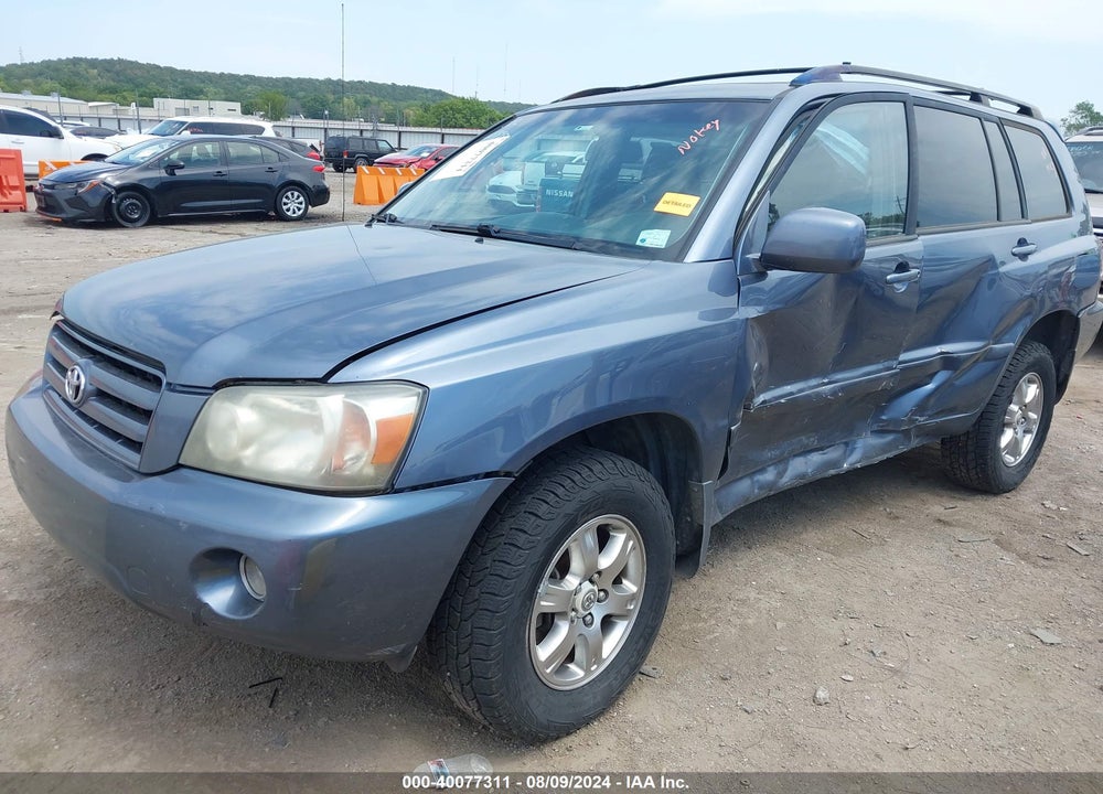 2007 TOYOTA HIGHLANDER V6 VIN: JTEGP21A070135126