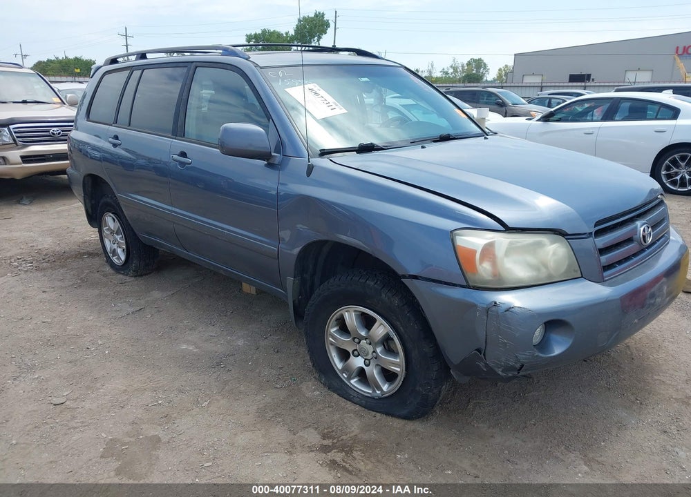 2007 TOYOTA HIGHLANDER V6 VIN: JTEGP21A070135126