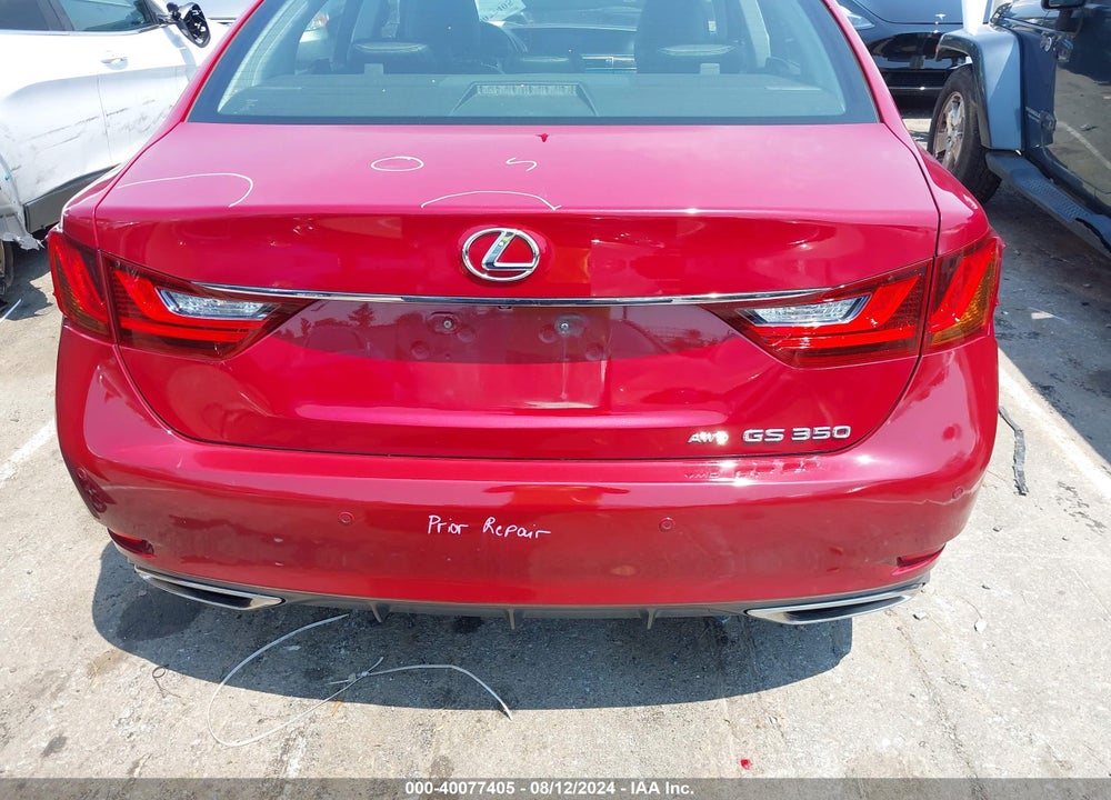 2013 LEXUS GS 350 VIN: JTHCE1BL0D5012975