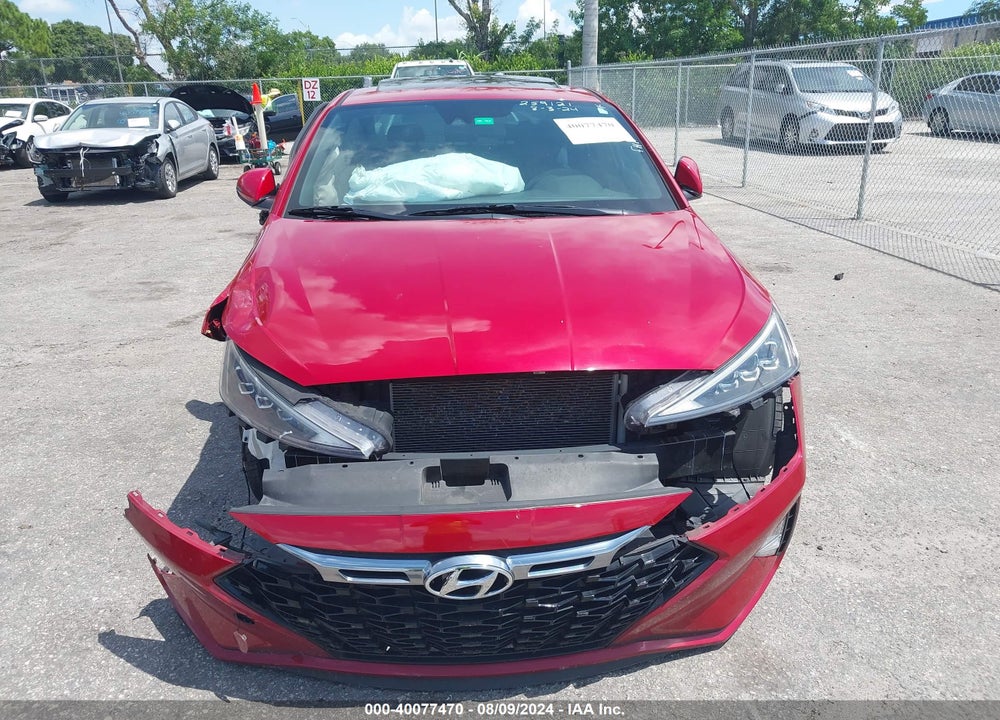 2019 HYUNDAI ELANTRA SPORT VIN: KMHD04LB9KU831414