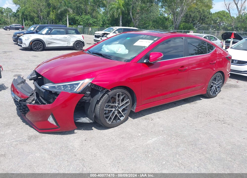 2019 HYUNDAI ELANTRA SPORT VIN: KMHD04LB9KU831414
