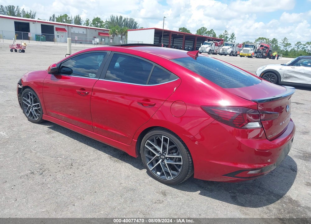 2019 HYUNDAI ELANTRA SPORT VIN: KMHD04LB9KU831414