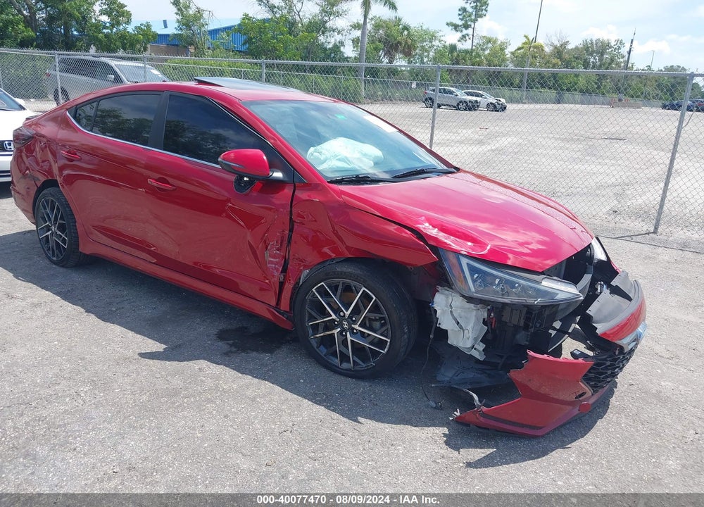 2019 HYUNDAI ELANTRA SPORT VIN: KMHD04LB9KU831414