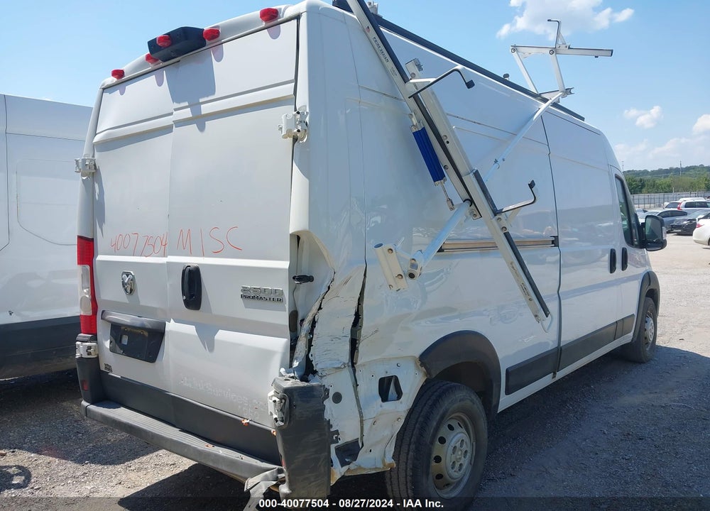 2023 RAM PROMASTER 2500 HIGH ROOF 159 WB VIN: 3C6LRVDG1PE541252