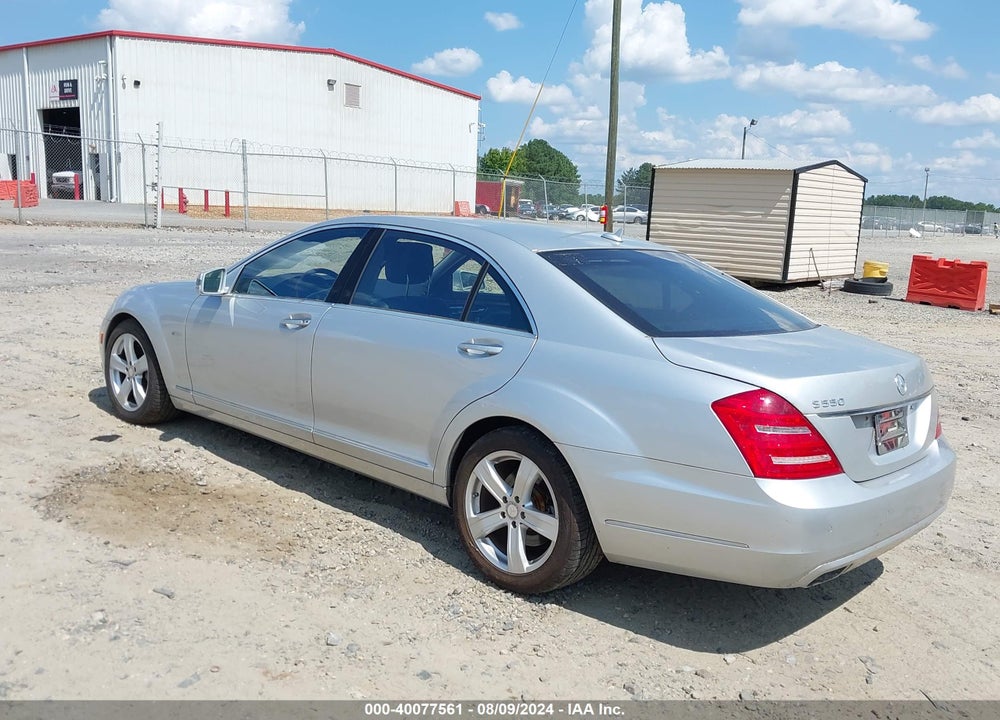 2012 MERCEDES-BENZ S 550 VIN: WDDNG7DB2CA442997