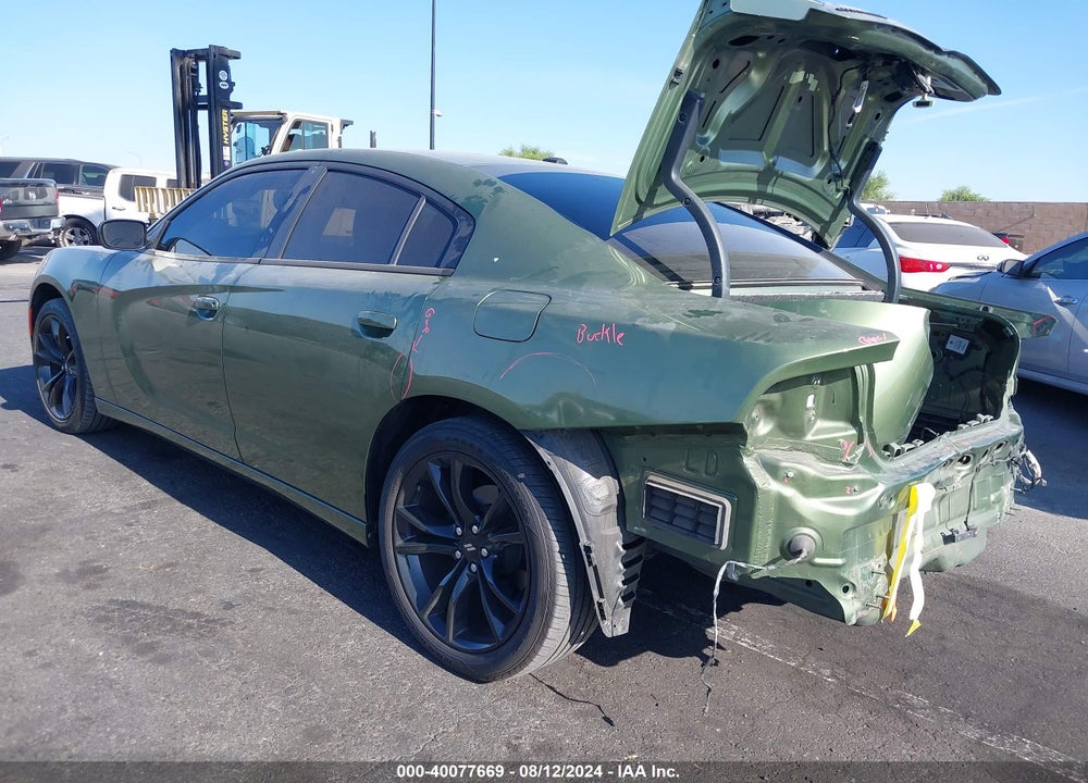 2018 DODGE CHARGER SXT RWD VIN: 2C3CDXBG6JH163760